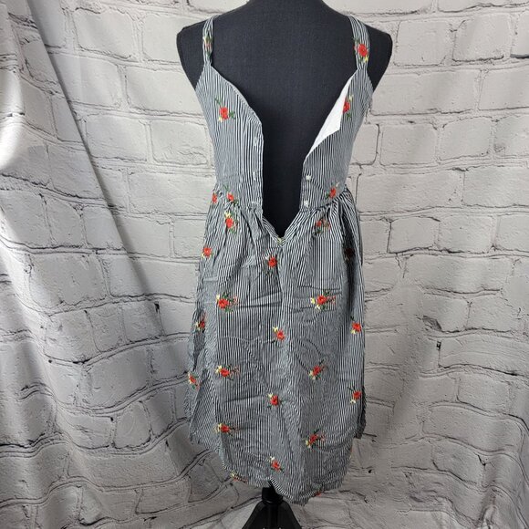 Pastourelle by Pippa and Julie Big Girls Embroidered Flower Stripe Summer Dress - Picture 4 of 5